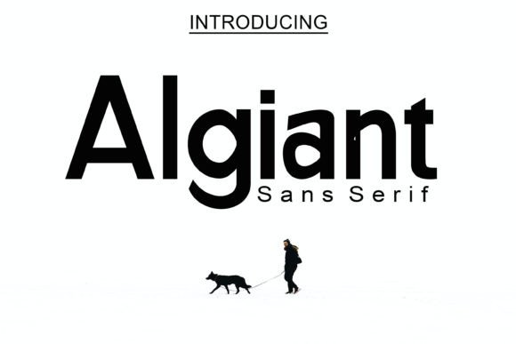 Algiant Typeface: Bold Serif for Branding