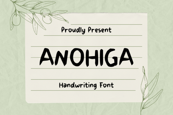 Anohiga Font Review for Web Designers