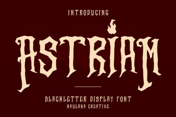 Astriam Typeface: A Bold Blackletter for Modern Brands