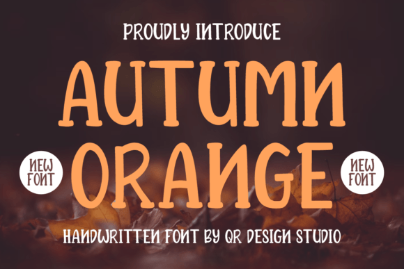 Autumn Orange: A Handwritten Font for Bold Branding