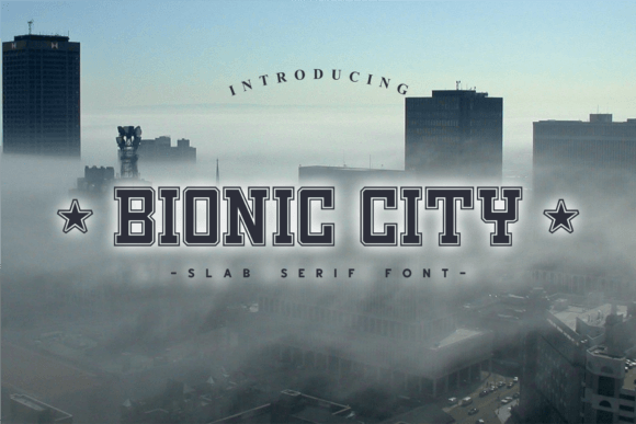 Bionic City Font: A Bold Slab Serif for Web Design