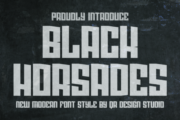 Black Horsades: A Bold Typeface for High-Impact Campaigns