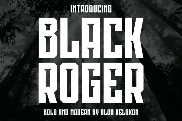Black Roger: A Bold Serif Typeface for Editorial Design