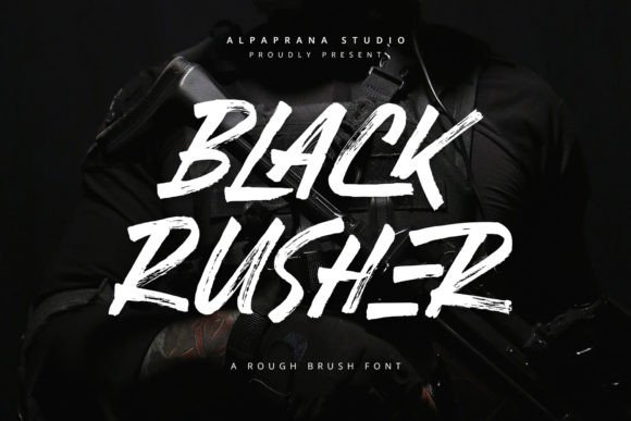 Black Rusher Font: A Bold Brush Typeface Review