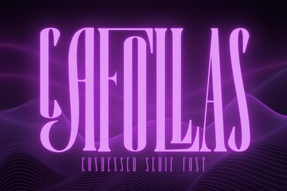 Cafollas Typeface: Bold Serif for Web Design