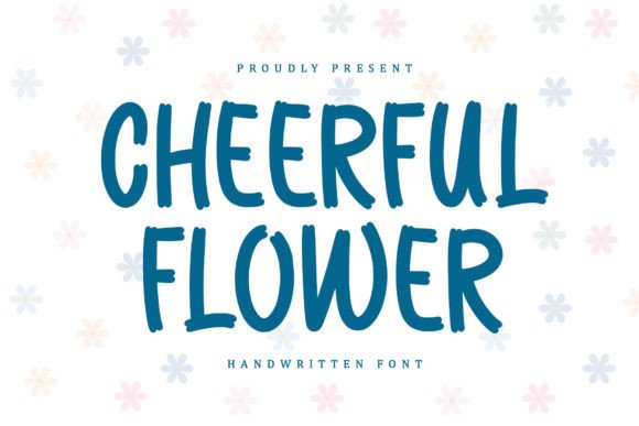 Cheerful Flower: A Bold Display Font for Editorial Design