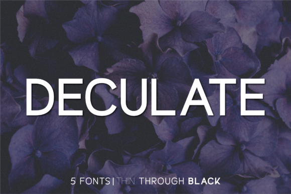 Deculate: A Modern Sans Serif Font for Bold Branding