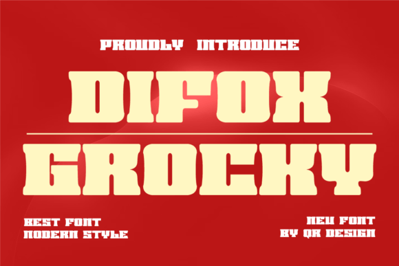 Difox Grocky: A Bold Serif Font for Branding
