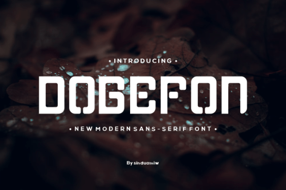 Dogefon: A Bold Sans Serif Typeface for Modern Editorial Design