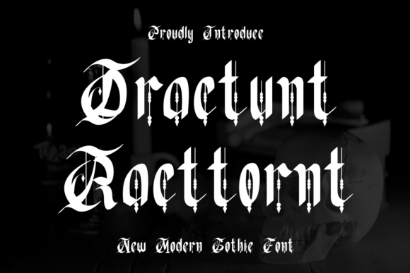 Dractunt Racttornt: A Bold Blackletter Font for Web