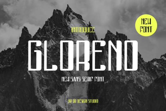 Gloreno: A Bold Serif Typeface for Editorial Design