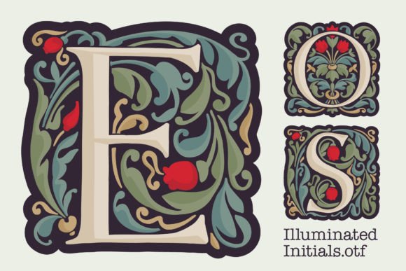 Illuminated Initials: A Bold Typeface for Brand Identity
