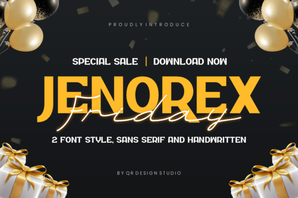 Jenorex Friday: A Bold Sans Serif Font for Makers