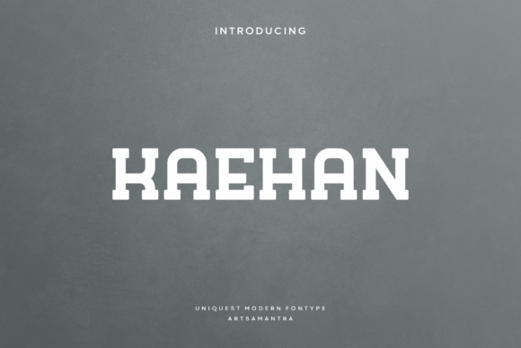 Kaehan: A Bold Sans Serif Font for Web Design
