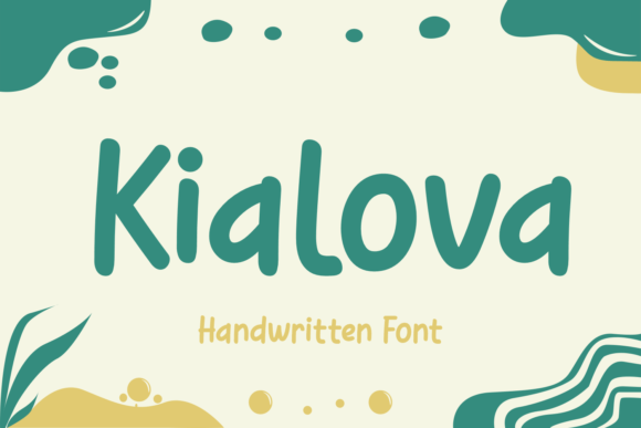 Kialova: A Bold Handwritten Font for Editorial Design