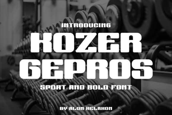 Kozer Gepros: A Bold Sans Serif for Strong Branding