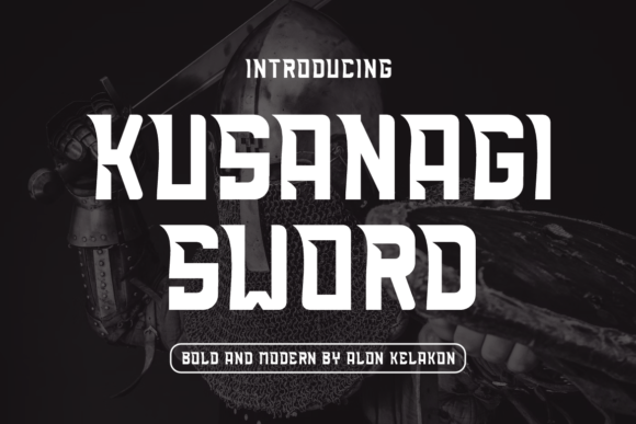 Kusanagi Sword Font for Bold Web Typography