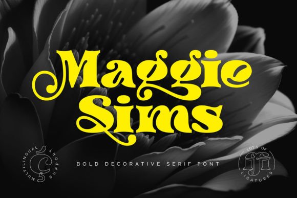 Maggie Sims: A Bold Serif Font for Branding