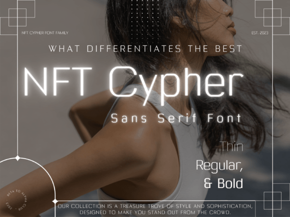 Nft Cypher Font for Crafters