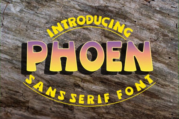 Phoen Typeface: Bold Sans Serif for Marketers