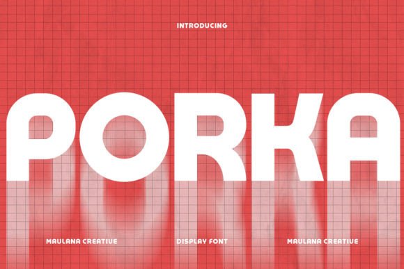 Porka: The Bold Sans Serif Font for Crafters