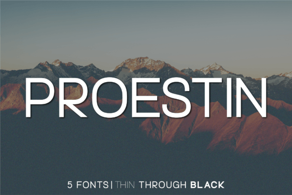 Proestin: The Modern Sans Serif Typeface for Bold Branding
