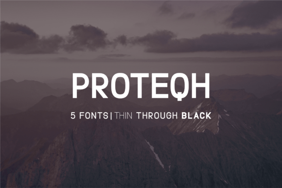 Proteqh: A Modern Sans Serif Font for Digital Design