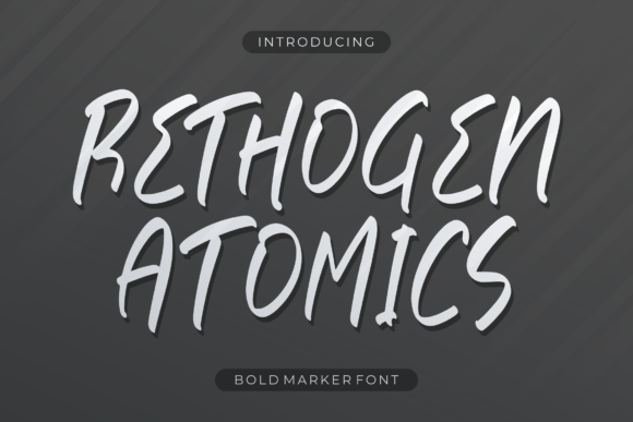 Rethogen Atomics: The Script Font for Modern Brands