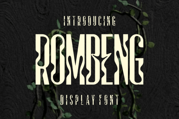 Rombeng: A Bold Serif Font for Campaigns
