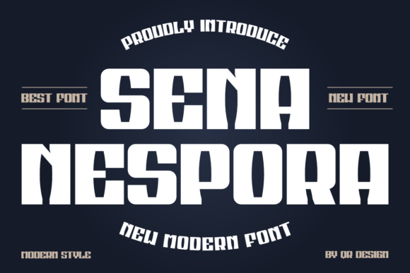 Sena Nespora Font: Bold Digital Impact