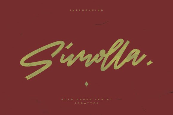 Simolla: A Bold Script Font for Web Design