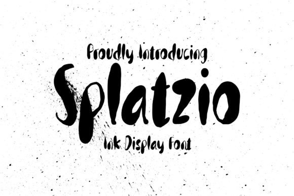 Splatzio Ink: A Bold Display Font for Editorial Impact