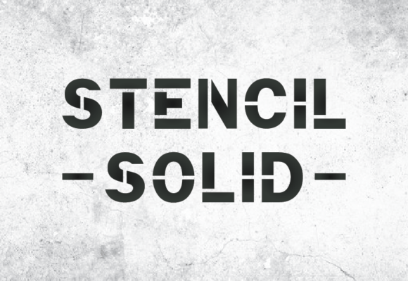 Stencil Solid: The Serif Typeface for Bold Branding