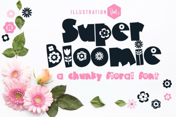 Super Bloomie: A Bold Floral Typeface for Spring