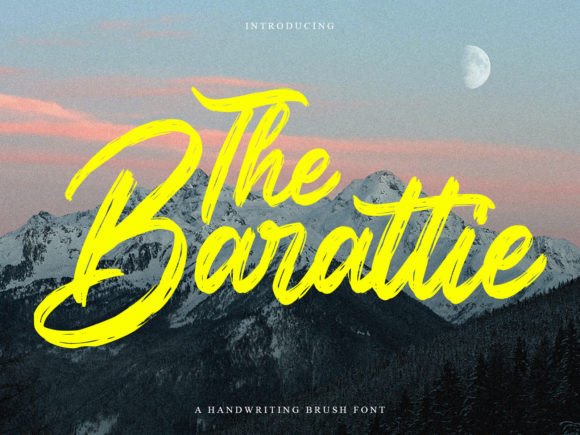 The Barattie Font: Bold Script for Branding