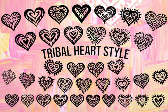 Tribal Heart Style: A Bold Font for Branding