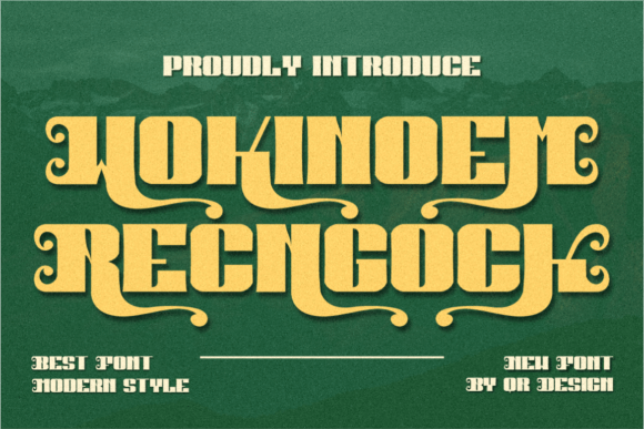 Wokinoem Recngock: A Bold Typeface for Editorial Design